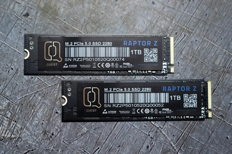 McQuest Digital Launches Hawk-V DDR5 SODIMM, Hawk-V DDR5 UDIMM, and Raptor-Z PCIe Gen 5 SSD